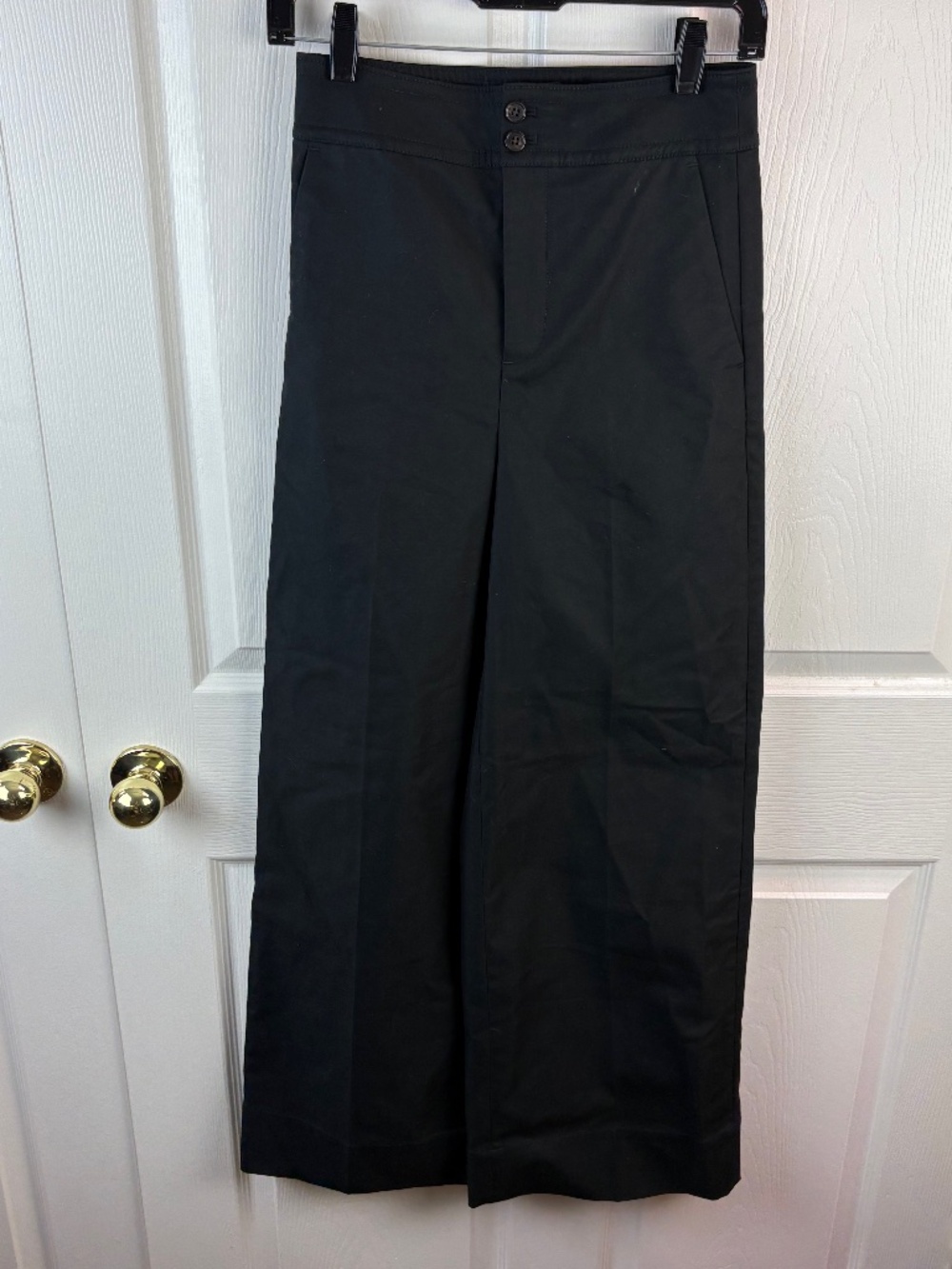 J.Crew Frankie Pants Wide Leg Black